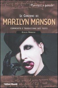 Le canzoni di Marilyn Manson - Giulio Nannini - copertina