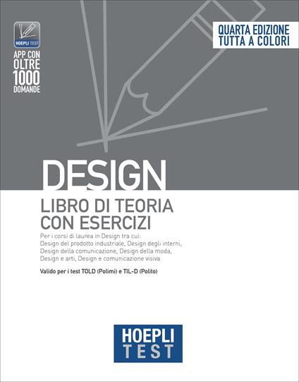 Hoepli test. Design. Libro di teoria con esercizi - copertina