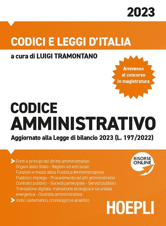 Codice amministrativo 2023. Con espansione online - copertina