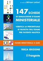 147 schede di simulazione d'esame ministeriale. Verifica la percentuale di riuscita dell'esame per patente nautica. Esame ministeriale a quiz