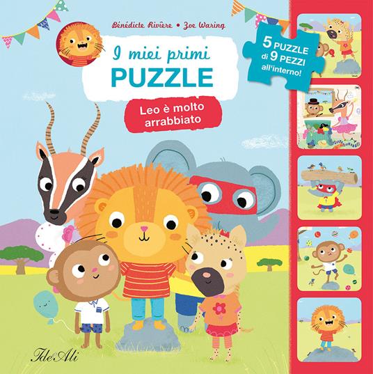 Leo è molto arrabbiato. I miei primi puzzle. Ediz. a colori - Bénédicte Rivière,Zoe Waring - copertina