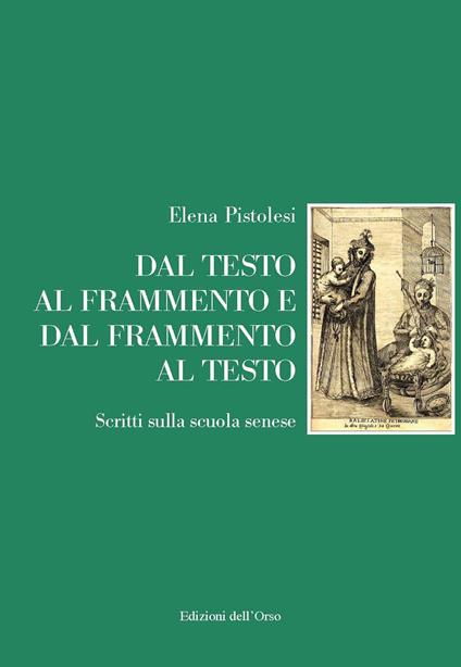 Dal testo al frammento e dal frammento al testo. Scritti sulla scuola  senese. Ediz. critica - Elena Pistolesi - Libro - Edizioni dell'Orso - Gli  argomenti umani