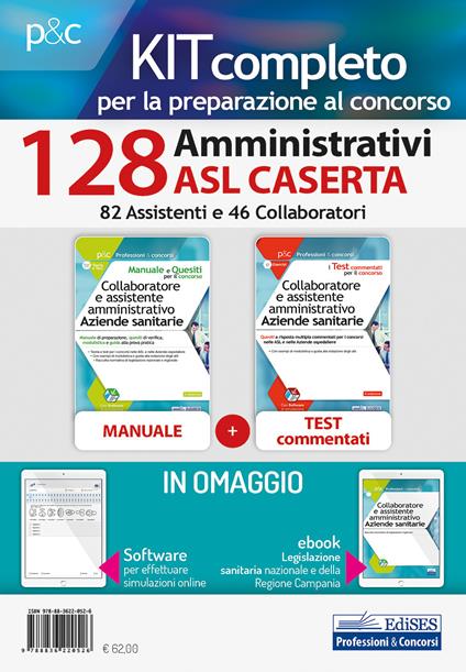 Kit Completo Per La Preparazione Al Concorso Amministrativi Asl