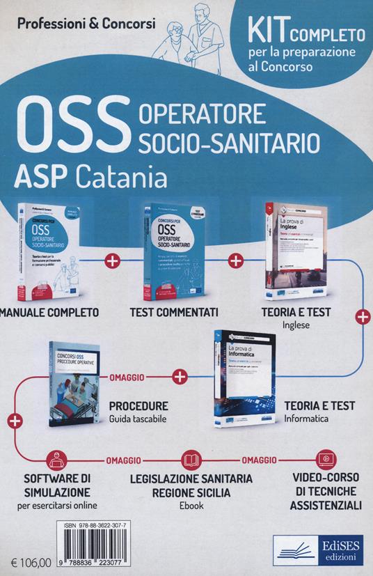Kit concorso OSS ASP Catania. Con e-book. Con software di simulazione. Con videocorso - Luigia Carboni,Antonella Locci,Anna Malatesta - copertina