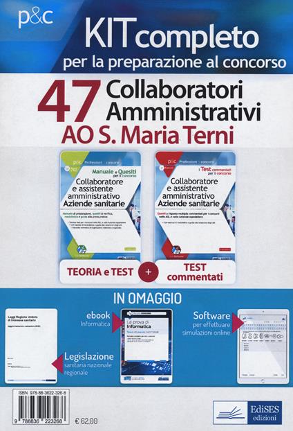 Kit concorso 47 collaboratori amministrativi Ao S. Maria Terni - copertina