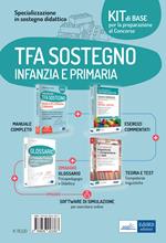 Kit di base specializzazione sostegno didattico scuola infanzia e primaria. Eserciziari + manuale + Software + Glossario. Con software di simulazione