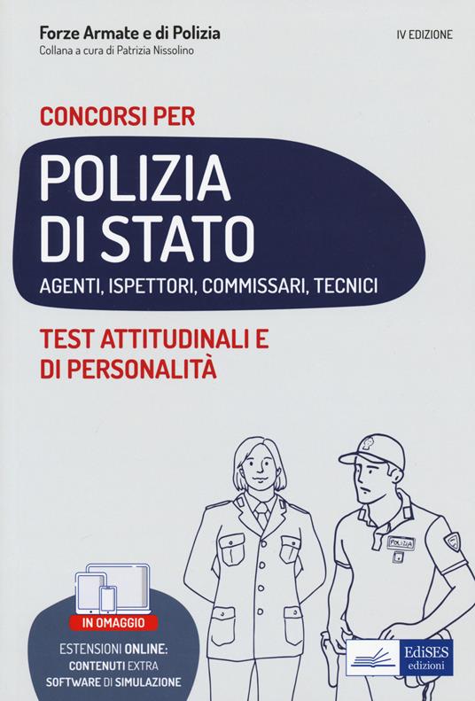 Test attitudinali e di personalità. Concorsi per Polizia di stato. Agenti, ispettori, commissari, tecnici - copertina