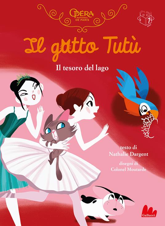 Il gatto Tutù. Il tesoro del lago - Nathalie Dargent - copertina