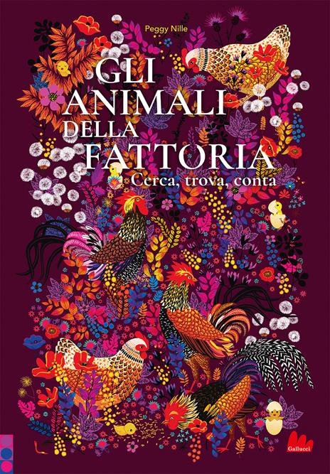 Gli animali della fattoria. Cerca, trova, conta. Ediz. a colori - Peggy Nille - copertina