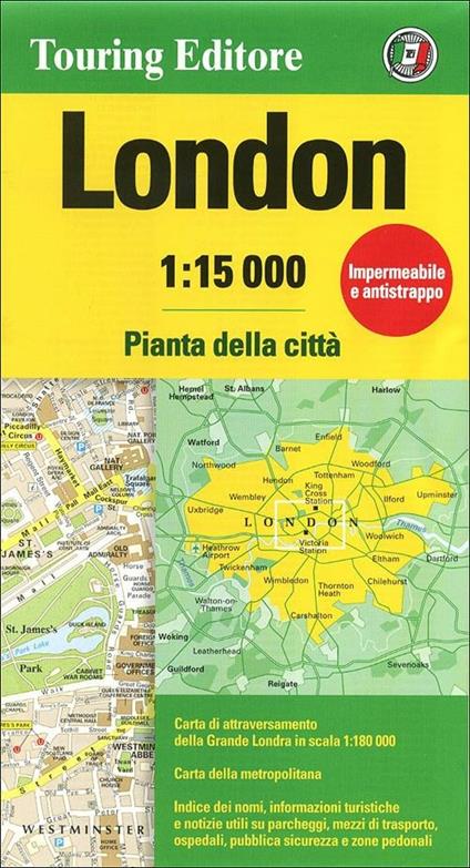 Londra 1:15.000. Pianta della città - copertina