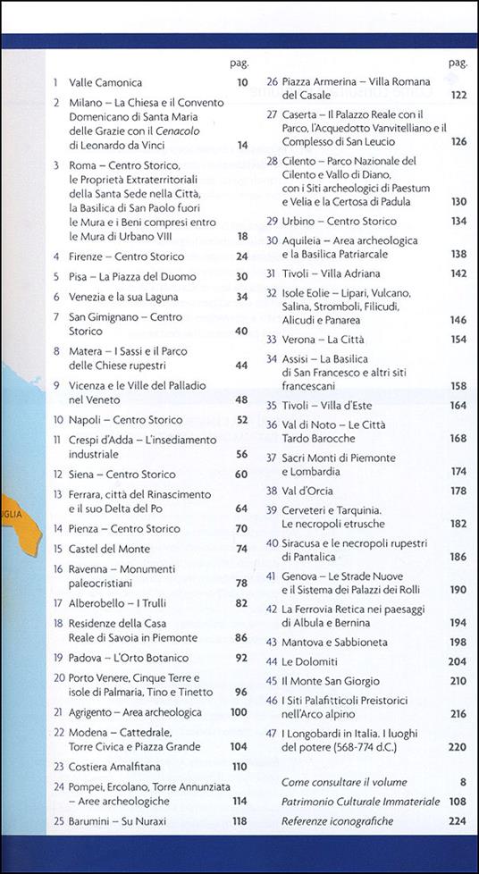 Il patrimonio dell'umanità in Italia. Paesaggi, luoghi e suggestioni - 4