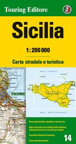 Sicilia 1:200.000. Carta stradale e turistica. Ediz. multilingue