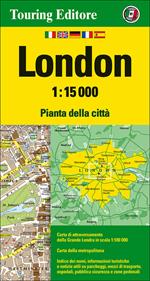 London 1:15.000. Pianta della città. Ediz. multilingue