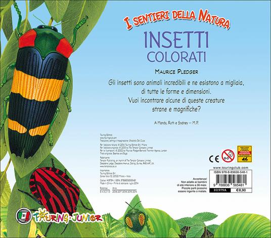 Insetti colorati. I libri leggi e tocca! - Maurice Pledger - 2