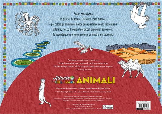 Animali. Atlante da colorare. Ediz. illustrata - 2