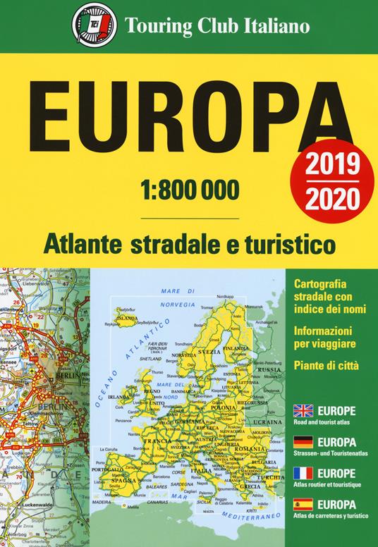 Europa. Atlante stradale e turistico 1:800.000 - copertina