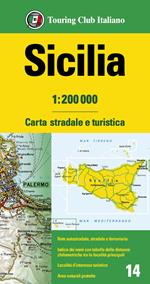 Sicilia 1:200.000. Carta stradale e turistica