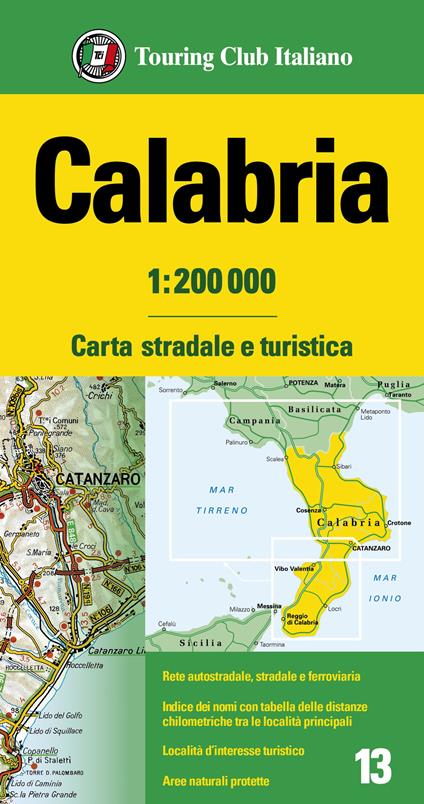 Calabria 1:200.000 - copertina