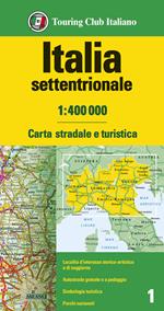 Italia settentrionale 1:400.000. Carta stradale e turistica