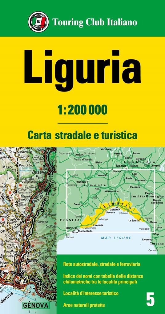 Liguria 1:200.000 - copertina