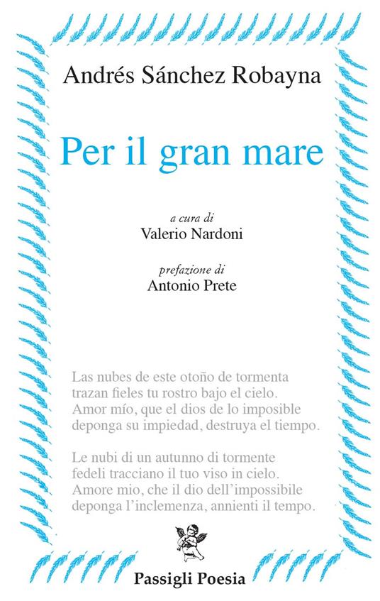 Per il gran mare - Andrés Sánchez Robayna - copertina