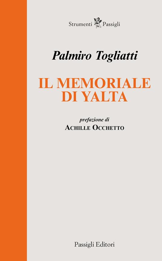 Il memoriale di Yalta - Palmiro Togliatti - copertina