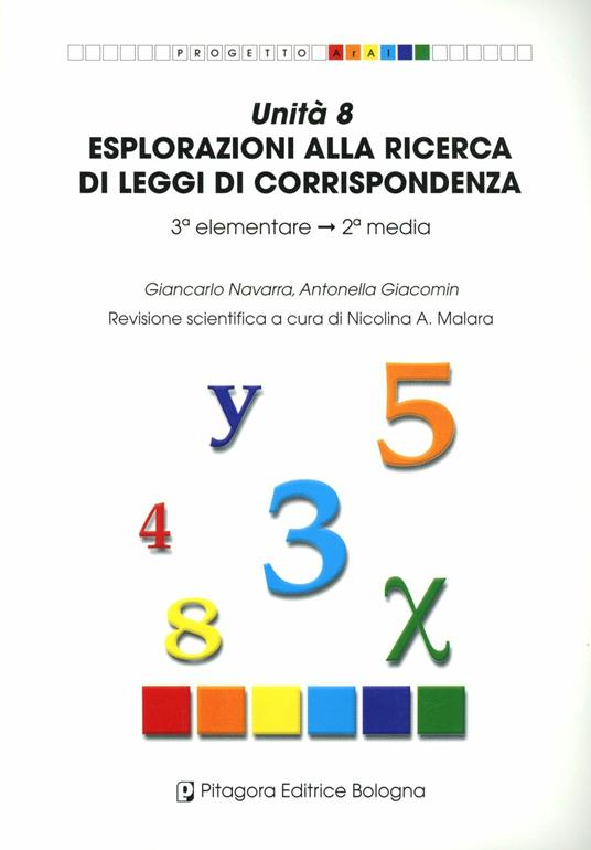 Unità 8. Esplorazioni alla ricerca di leggi di corrispondenza - Giancarlo Navarra,Antonella Giacomin - copertina