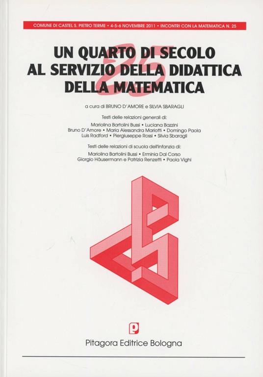 Un quarto di secolo al servizio della matematica - copertina