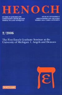 The first Henoch graduate seminar at the University of Michigan. Ediz. multilingue. Vol. 1: Angels and demons. - copertina