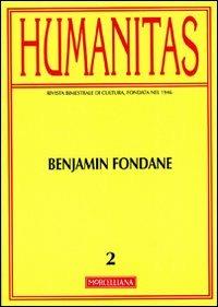 Humanitas (2012). Vol. 2: Benjamin Fondane. - copertina