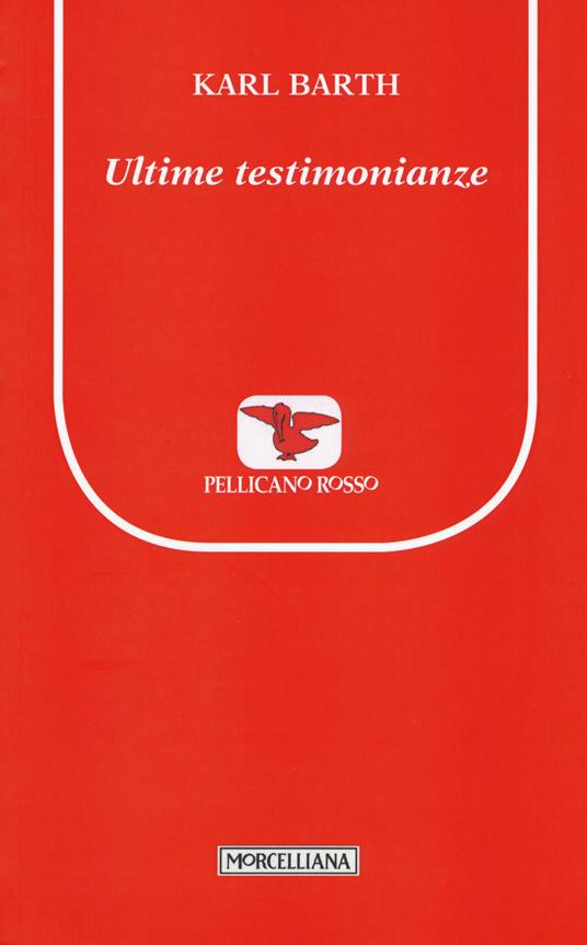 Ultime testimonianze - Karl Barth - copertina