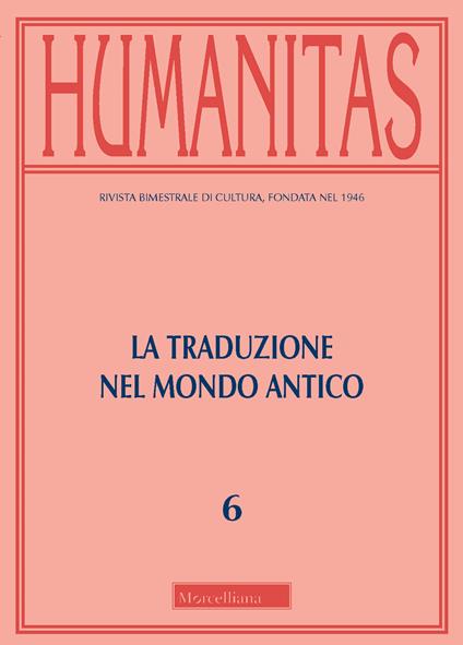 Humanitas (2019). Vol. 6: traduzione del mondo, La. - copertina