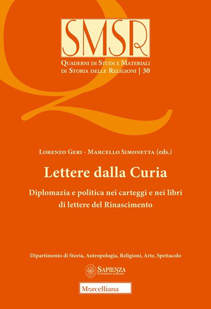 Lettere dalla curia. Diplomazia e politica nei carteggi e nei libri di lettere del Rinascimento - copertina