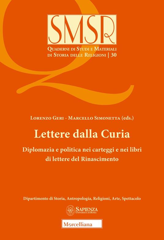 Lettere dalla curia. Diplomazia e politica nei carteggi e nei libri di lettere del Rinascimento - copertina