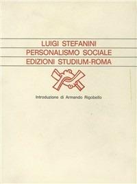 Personalismo sociale - Luigi Stefanini - copertina