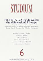 Studium (2014). Vol. 6: La «grande guerra» che ridimensionò l'Europa.