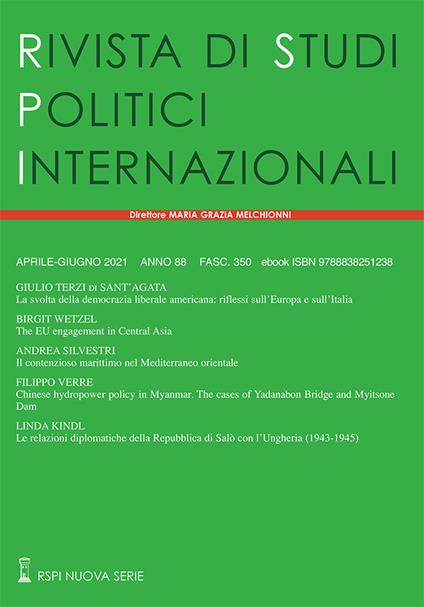 Rivista di studi politici internazionali (2021). Vol. 2 - copertina