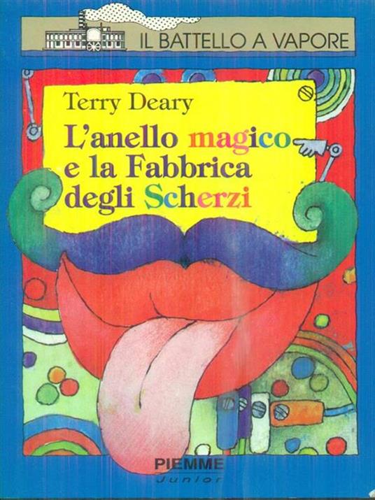 L' anello magico e la fabbrica degli scherzi - Terry Deary - copertina