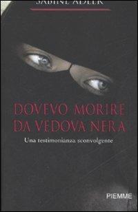 Dovevo morire da vedova nera - Sabine Adler - copertina