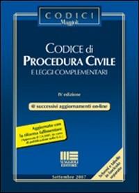 Codice di procedura civile e leggi complementari - copertina