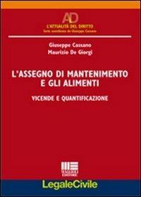 L' assegno di mantenimento e gli alimenti - Giuseppe Cassano,Maurizio De Giorgi - copertina