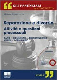 Separazione e divorzio. Attività e questioni processuali. Con CD-ROM - Michele Angelo Lupoi - copertina