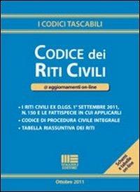 Codice dei riti civili - copertina