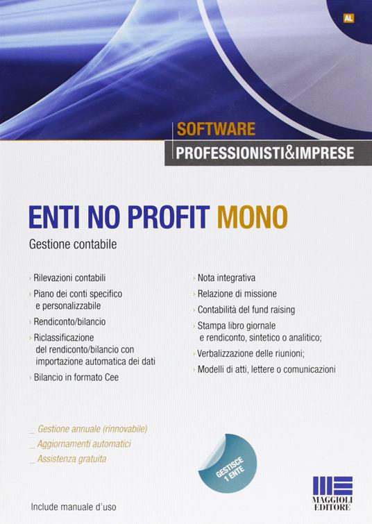 Enti no profit mono. Gestione contabile. Con software - copertina