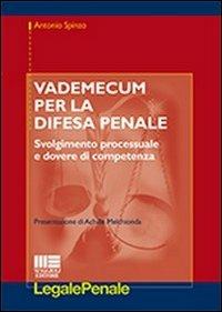 Vademecum per la difesa penale - Antonio Spinzo - copertina