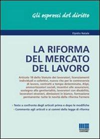 La riforma del mercato del lavoro - Elpidio Natale - copertina