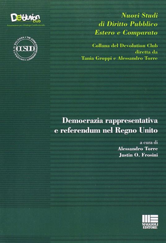 Democrazia rappresentativa e referendum nel Regno Unito - copertina