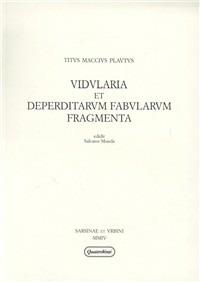 Vidularia et deperditarum fabularum fragmenta - T. Maccio Plauto - copertina