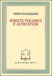 Scritti tocarici e altri studi - Enzo Evangelisti - copertina