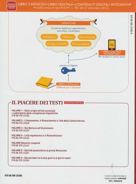  Piacere dei testi. Con Laboratorio delle competenze linguistiche. Per le Scuole superiori - 2